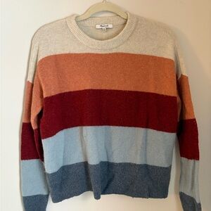 Madewell Multicolor Striped Crewneck Sweater